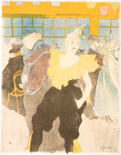 Clownessen vid Moulin Rouge av Henri de Toulouse Lautrec