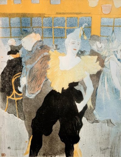 Clownessen vid Moulin Rouge av Henri de Toulouse Lautrec