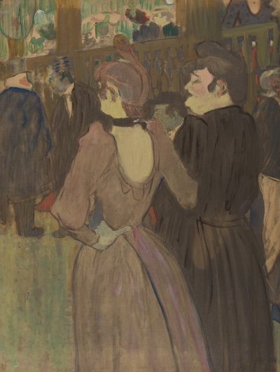 La Goulue och hennes syster av Henri de Toulouse Lautrec