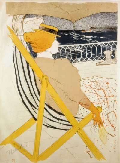 La Passagere du 54 ou Promenade en Yacht av Henri de Toulouse Lautrec