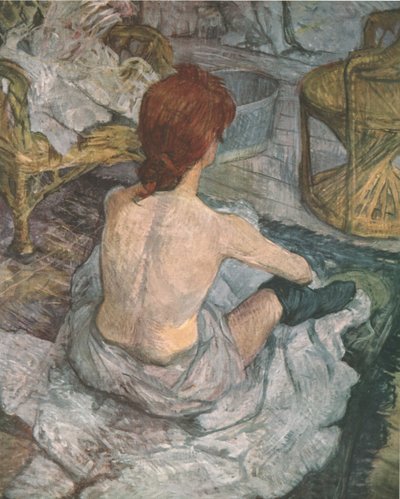 "Toaletten", 1889, 1952. av Henri de Toulouse Lautrec