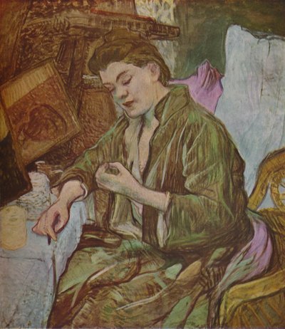 La Toilette, Getting Ready, 1891, 1937. av Henri de Toulouse Lautrec