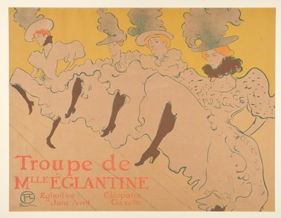 Truppen av Mademoiselle Eglantine (Mademoiselle Eglantine av Henri de Toulouse Lautrec