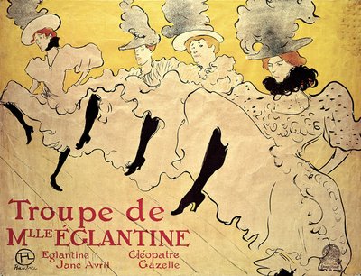 La Troupe de Mademoiselle Eglantine, 1895 von Henri de Toulouse Lautrec