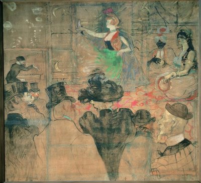 Morisk dans, eller Les Almées av Henri de Toulouse Lautrec