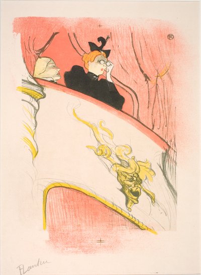 Die Loge mit dem goldenen Maskaron von Henri de Toulouse-Lautrec