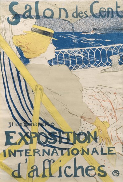 La passagère du 54 - Promenade en yacht Salon des Cent von Henri de Toulouse Lautrec