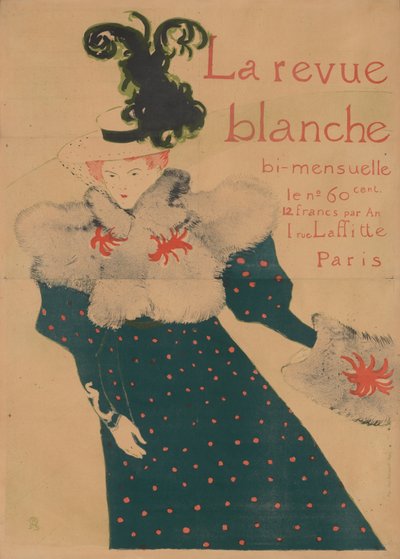 Den vita tidningen av Henri de Toulouse Lautrec