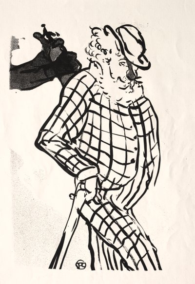 Café-konserten: American Singer av Henri de Toulouse Lautrec