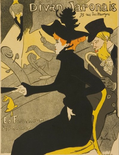 Le Divan Japonais von Henri de Toulouse-Lautrec