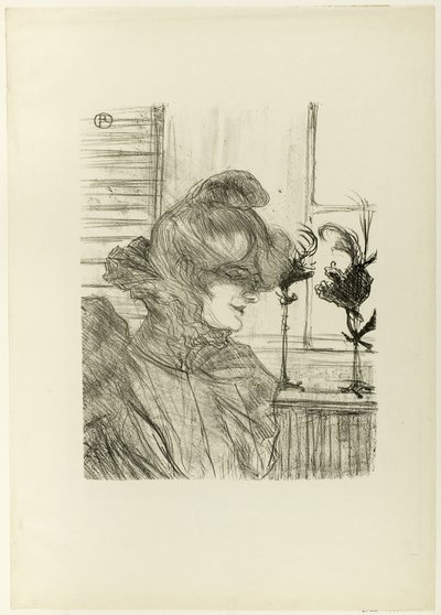 Le Margoin (Mademoiselle Louise Blouet) av Henri de Toulouse Lautrec