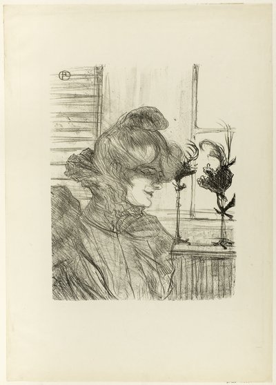 Le Margoin (Mademoiselle Louise Blouet) av Henri de Toulouse Lautrec