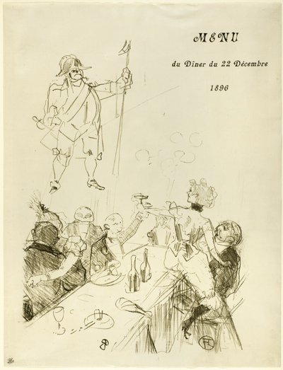 Le Suisse, Meny av Henri de Toulouse Lautrec