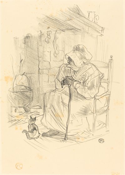 Le secret, 1895. av Henri de Toulouse Lautrec