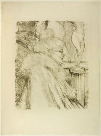 Lämnar teatern av Henri de Toulouse Lautrec