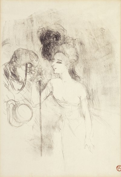Lämnar teatern, 1896 av Henri de Toulouse Lautrec