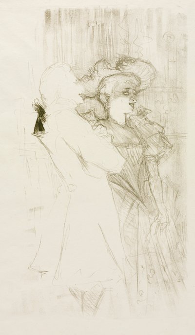 Lender och Auguez i "The Song of Fortune" av Henri de Toulouse-Lautrec