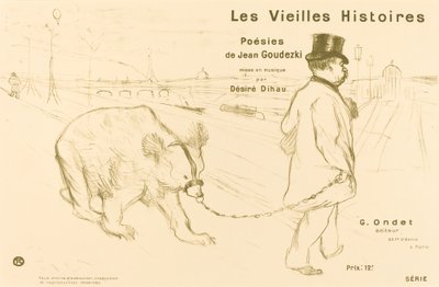 Gamla berättelser täcker framsidan, 1893. av Henri de Toulouse Lautrec