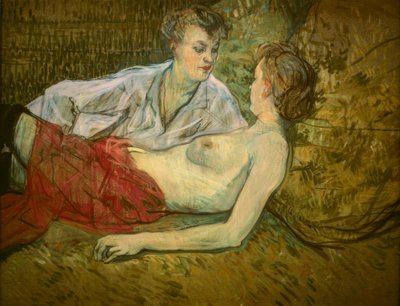De två vännerna av Henri de Toulouse Lautrec