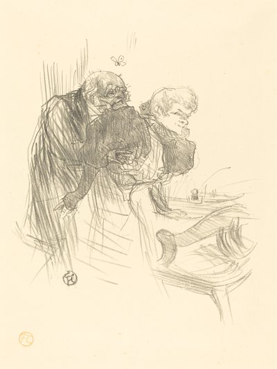 gamla fjärilar av Henri de Toulouse Lautrec