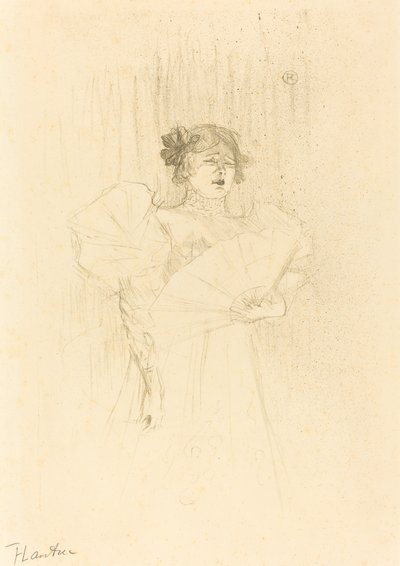 Luce Myres Full Face av Henri de Toulouse Lautrec