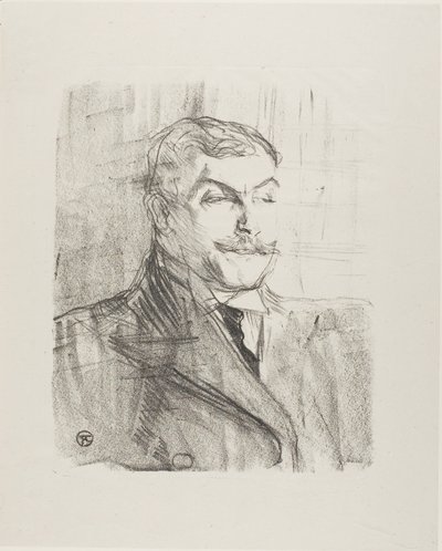 Lucien Guitry, från Treize Lithographies av Henri de Toulouse Lautrec