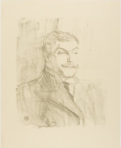 Lucien Guitry, från Treize Lithographies av Henri de Toulouse Lautrec