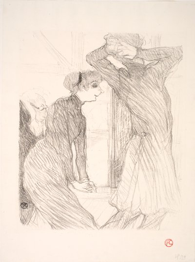 Lugné Poë och Berthe Bady i Beyond Human Forces av Henri de Toulouse Lautrec