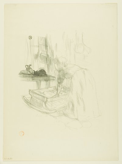 Vaggvisa, från Melodier av Désiré Dihau av Henri de Toulouse Lautrec