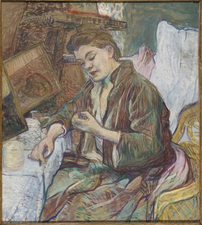 Madame Favre på hennes toalett, 1891 av Henri de Toulouse Lautrec