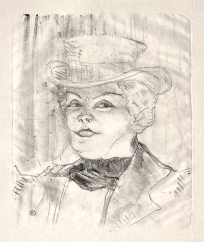 Madame Réjane, 1899. av Henri de Toulouse Lautrec