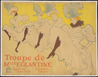 Mademoiselle Eglantines Truppe von Henri de Toulouse-Lautrec