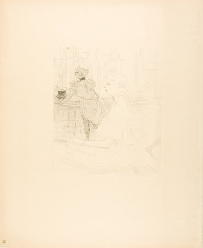 Fröken Leconte av Henri de Toulouse Lautrec
