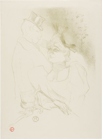 Mademoiselle Lender och Baron av Henri de Toulouse-Lautrec
