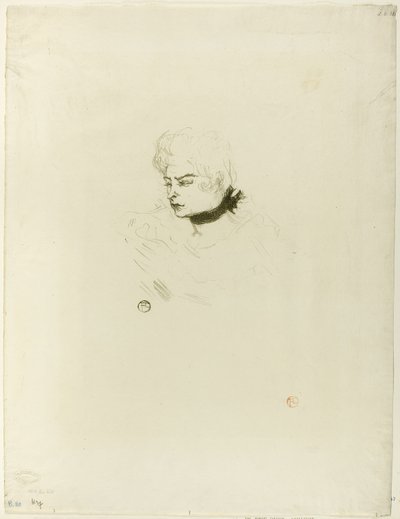 Mademoiselle Pois Vert av Henri de Toulouse Lautrec