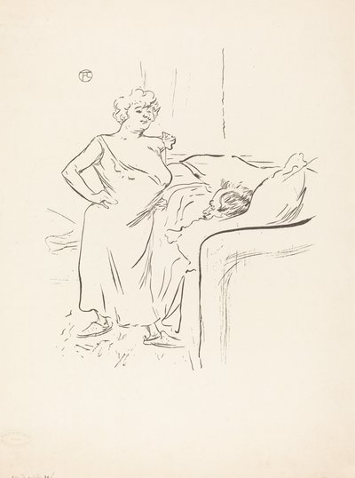 Man och kvinna. av Henri de Toulouse Lautrec
