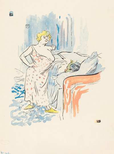 Man och kvinna. av Henri de Toulouse Lautrec