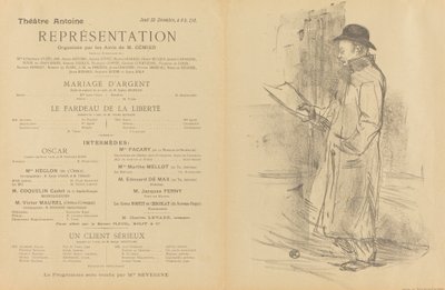 Silverbröllop; Frihetens börda; En seriös kund [front] av Henri de Toulouse Lautrec