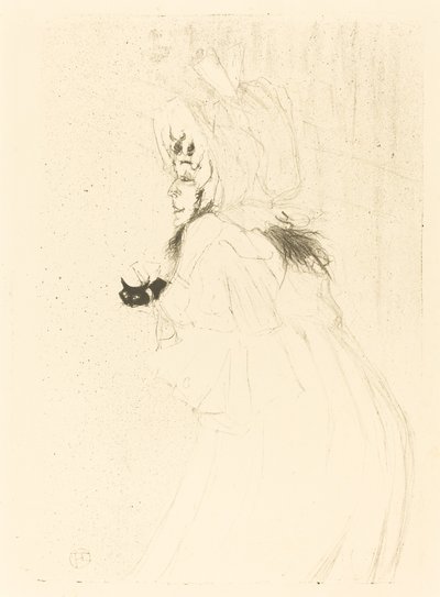 May Belfort Bowing (fröken May Belfort-hälsning) av Henri de Toulouse Lautrec
