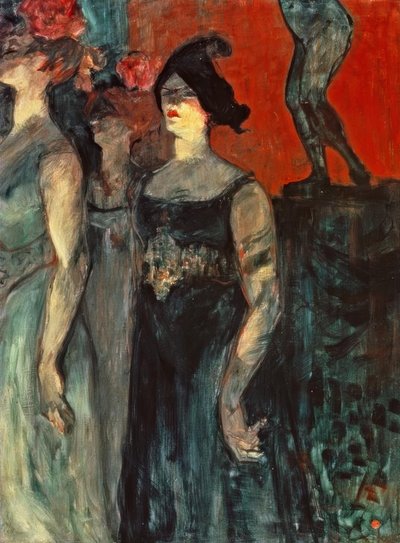 Messalina mellan två extras av Henri de Toulouse Lautrec