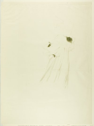 Miss May Belfort (stor tallrik) av Henri de Toulouse Lautrec