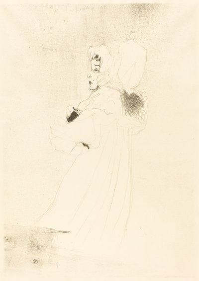 Miss May Belfort, stor tallrik (Miss May Belfort, grande planche) av Henri de Toulouse Lautrec