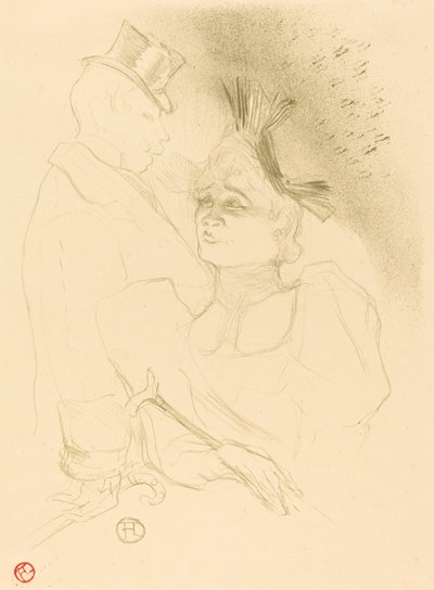 Fröken. Lender and Baron (Mlle. Lender et Baron) av Henri de Toulouse Lautrec