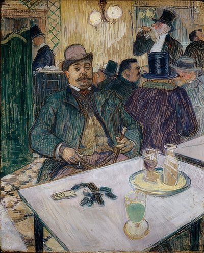 Monsieur Boileau i ett kafé. 1893 av Henri de Toulouse Lautrec