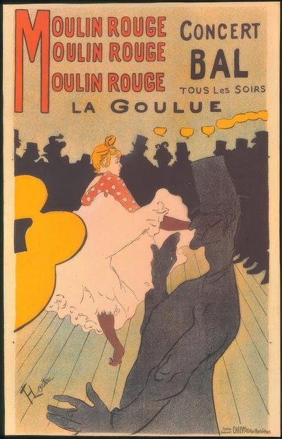 Moulin Rouge, La Goulue von Henri de Toulouse Lautrec