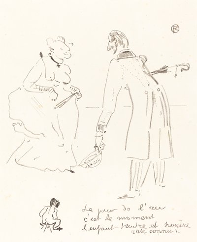 Nyårshälsning Nyårskomplimangen, 1897. av Henri de Toulouse Lautrec