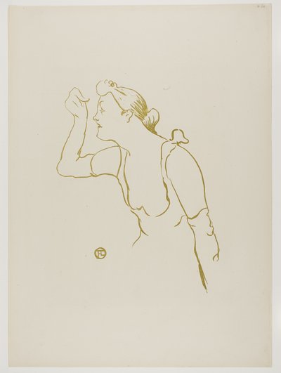 Paula Brébion, från Le Café-Concert av Henri de Toulouse Lautrec