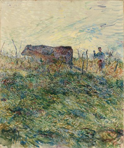Plöjning i vingården, 1883 av Henri de Toulouse Lautrec