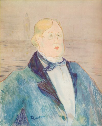 Porträtt av Oscar Wilde, 1895 av Henri de Toulouse Lautrec