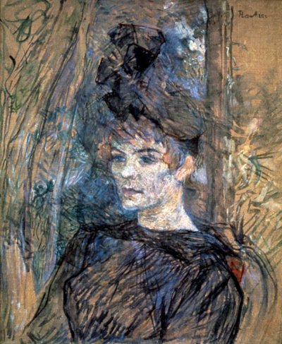 Porträtt av Suzanne Valadon, 1885 av Henri de Toulouse Lautrec